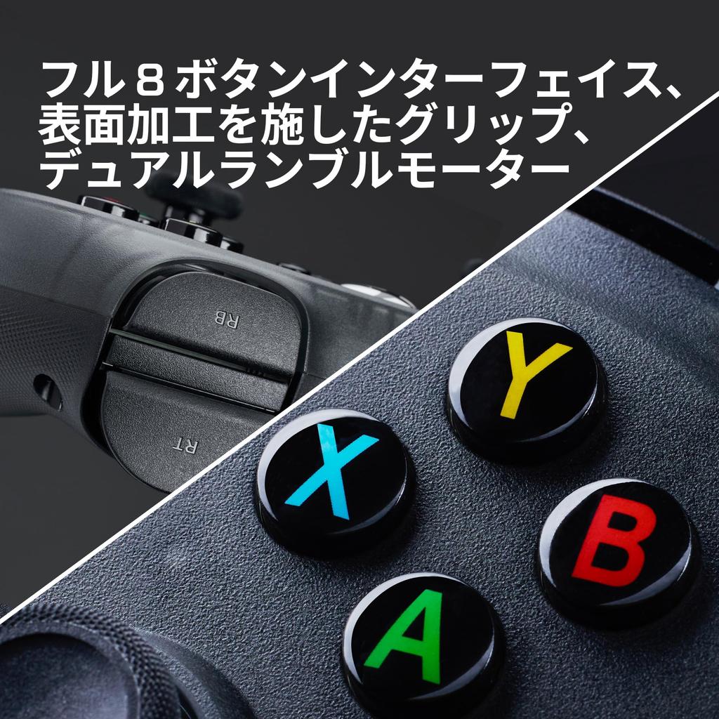 HyperX Clutch Tanto Mini Wired Gamepad Officially Certified for and Black Controller, Xbox, PC, Android,