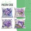 Purple Lavender Rose Cushion Cover Bedroom Car Home Sofa Decorative Pillowcase Vintage Throw Pillow Case