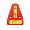Plastic T-type Level Bubble Triangular Red Black Orange Color Acrylic level Vails Ruler Horizontal Instrument