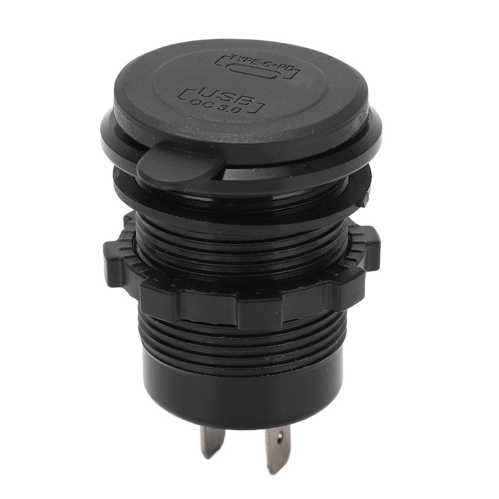 USB Car Charger Waterproof Dual Port Output Fast Charging Charger for Cars 12‑24V
