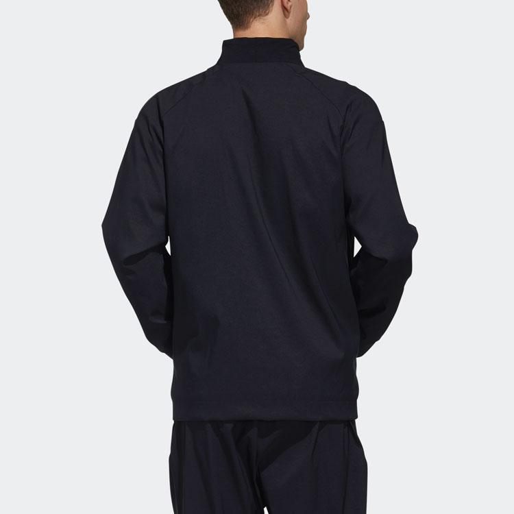 Adidas Athletic Fit Solid Jacket Men Jacket Black FM9360