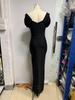 Elegant Rhinestone One-Shoulder Bandage Evening Gown
