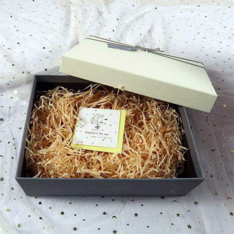 Qixi Valentine's or Birthday Gift Box for Girlfriend/Boyfriend - Simple Empty Packaging Box