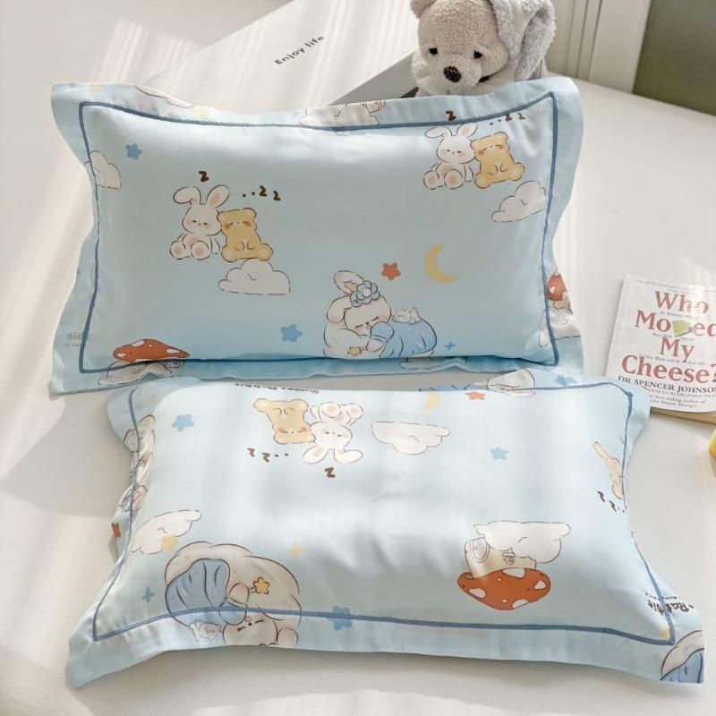 

Premium Summer Pillow Cases Cartoon Kids Room Lyocell Pillowcase 30x50 Baby Ice Silk Pillowcase Small Pillowcase 35x55