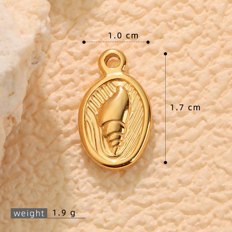 European & American Ocean Series Seashell Stainless Steel Plated Jewelry: DIY Fashion Bracelets, Earrings & Necklace Accessories
