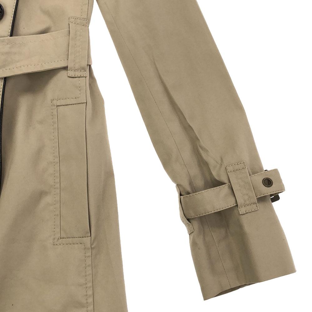 Red Valentino Back Ribbon Trench Coat Beige Belt with Lining Women Used