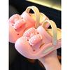 Children's Summer Indoor Non-slip Hole Shoes Bow Baby Beach Toe-cover Sandals