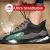 Men's Safety Shoes Steel Toe Men's Shoes Anti-smash Anti-puncture Working Boots Wear-resistant Slip-Resistant Breathe Sneakers