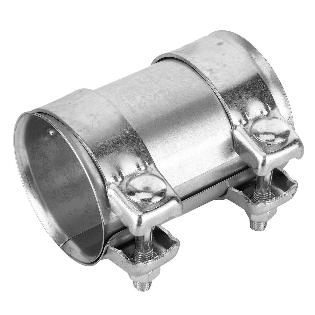 Butt Joint Lap Joint 3inch 76mm Exhaust Pipe Connector Double Clamp Joiner Galvanized Steel Sleeve Universal Tube Repair Parts