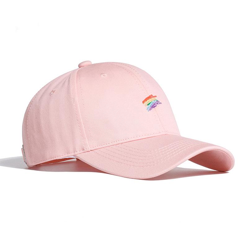 Yellow Baseball Cap Women's Color Lines Fashion Soft Top Bent Hat Green Couple Street Fashion Cap