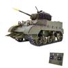 Fjernkontrolltank 1/16 Fullskala fjernkontrolltankleker Simulert lyd og bevegelse 360 ​​grader