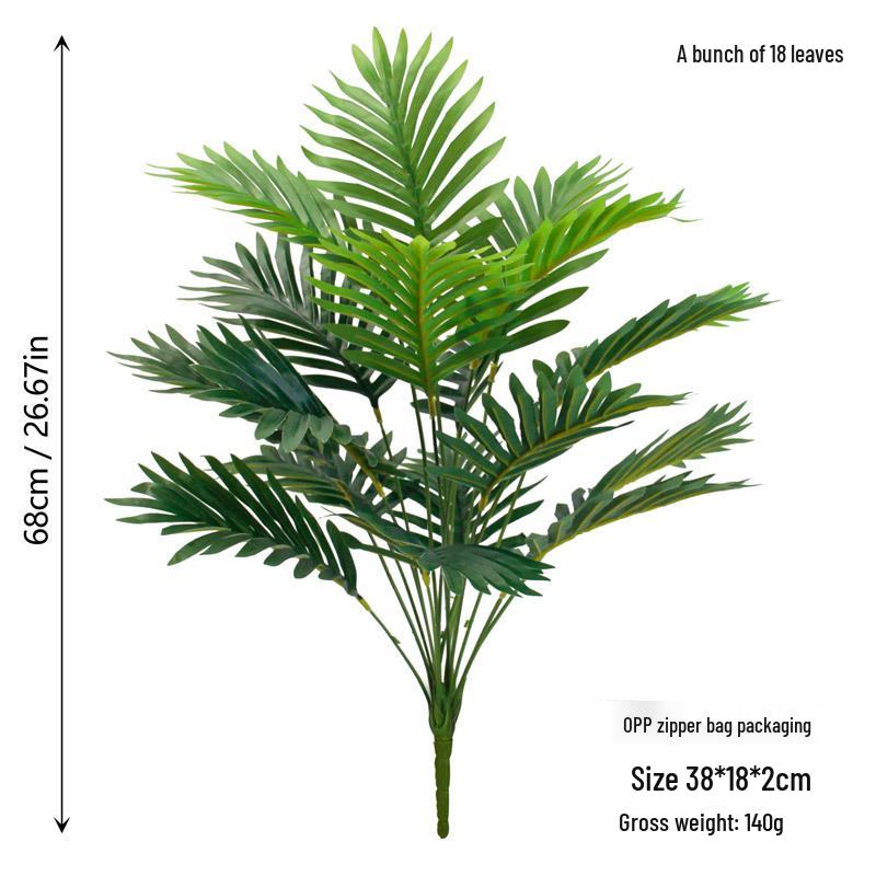 Areca Palm Green Plant Simulation with Potted Palm Leaves for Indoor/Outdoor Decoration – Fake Tree Bonsai Ornament