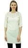 Bimba Women's Summer Short Tunic 3 4 Sleeves Top Kurti Designer Casual