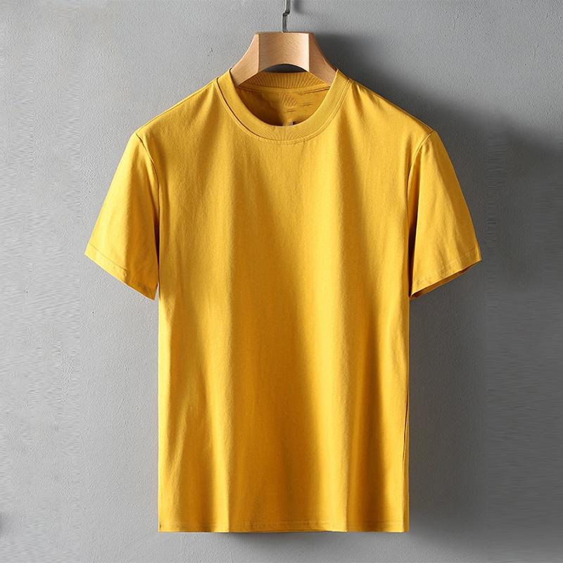 Hirsionsan 100% bomull Oversized T-skjorte kvinner Harajuku Basic løse kortermede t-skjorter Myke kvinnelige solide topper Khaki sommergenser