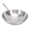 Wok with Handle 304 Stainless Steel Nonstick Stir Fry Pan Wok Cookware for Induction Electric Gas All Stove