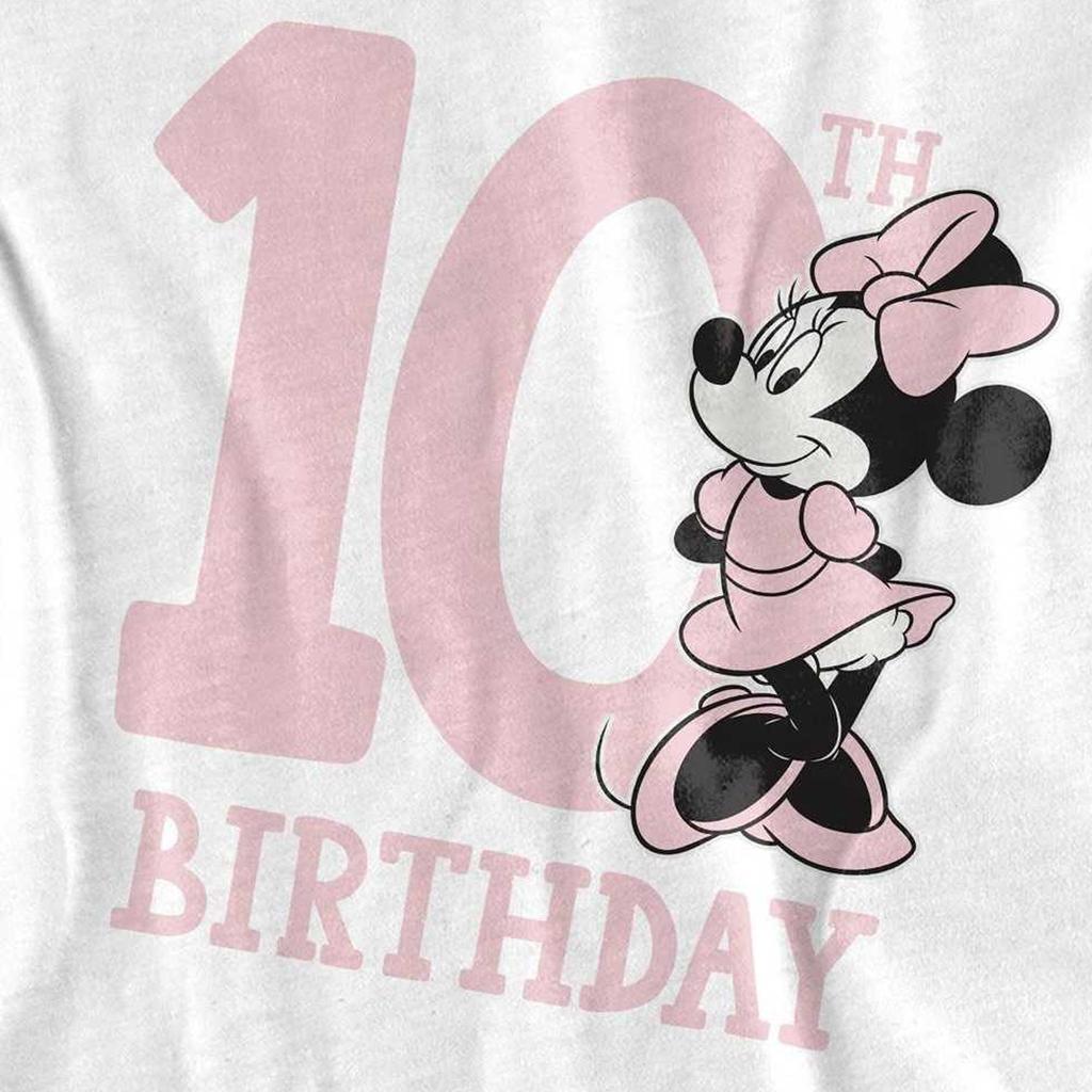 Disney Childrens/Kids Minnie Mouse 10th Birthday T-Shirt