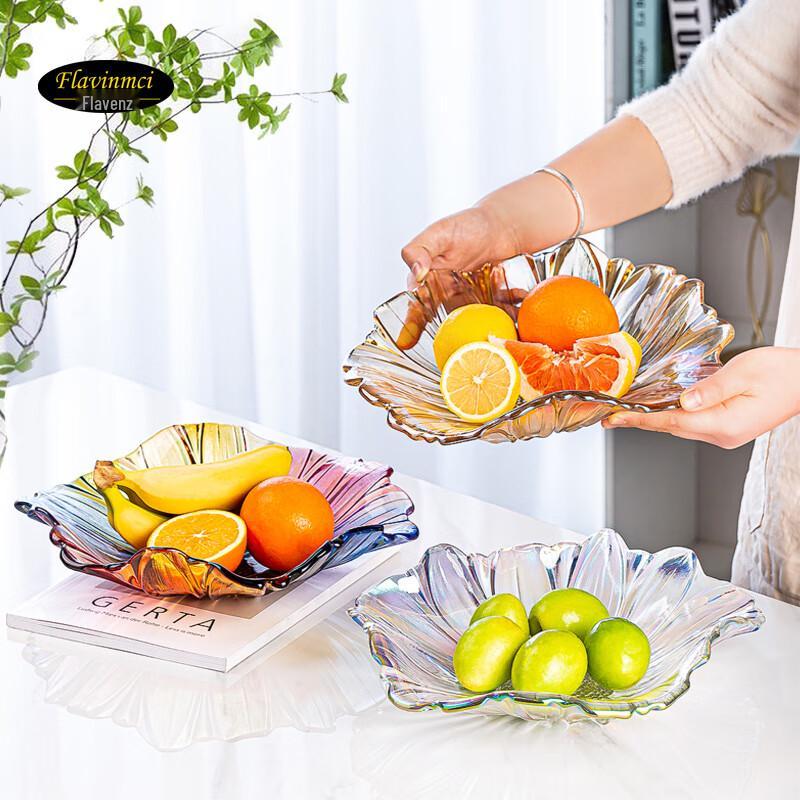 Flavinmci Irregular Crystal Glass Fruit Plate