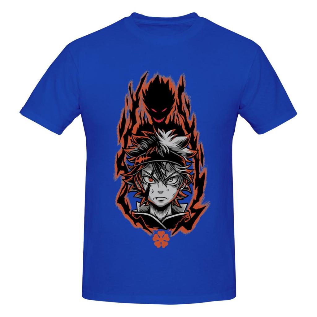 Unisex Black Clover Asta Anime Trendy T Shirt Vintage Plus Size Cotton Sleeve Shirt Unisex