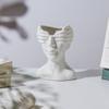 Nordic Style Ceramic Vase Face Sculpture Minimalist Home Decor Art Flower Holder