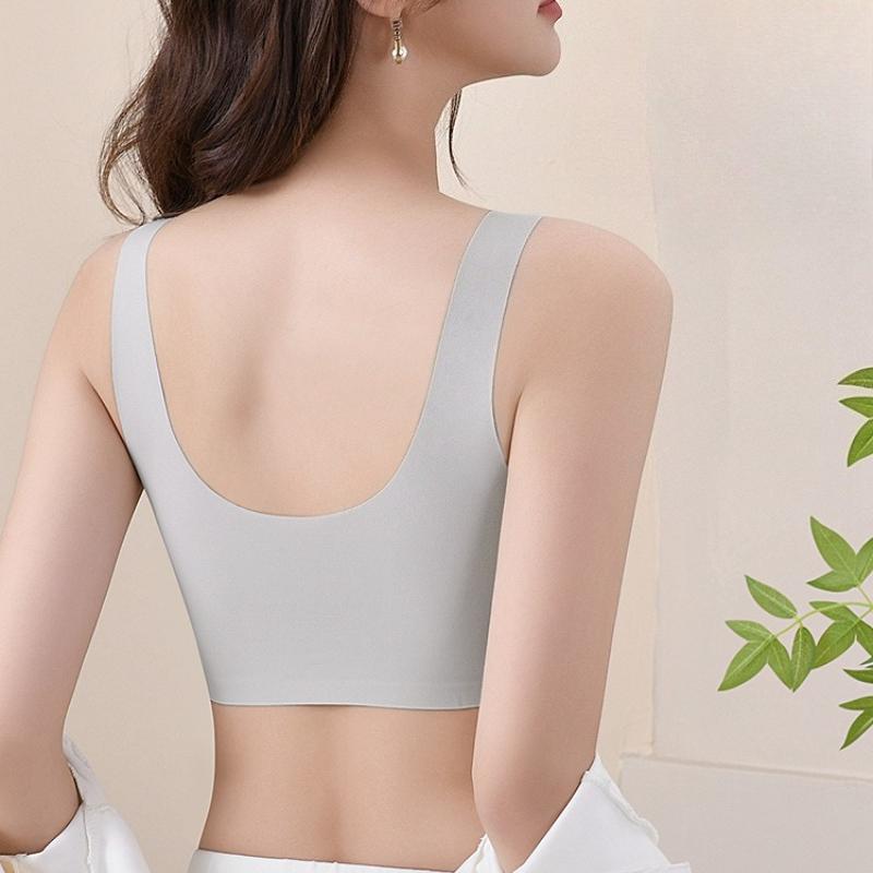 Nahtloser U-förmiger Weste-Stil Anti-Schwerkraft Weiche Stütze für kleine Brüste Push-Up und Anti-Hänge-BH für Damen
