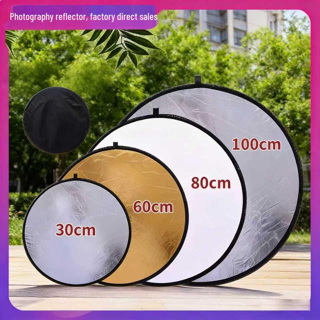 Foldable 5-in-1 Reflective Photography Light Board for Broadcast & Soft Lighting