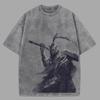 Vintage Wash Souls Shirt, Soulsborne Inspired, Video Game Aesthetic, Metal Style Gift for Him