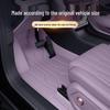 Dark Blue L06 Full Coverage Floor Mats Set for 2025 Car Interior Modification