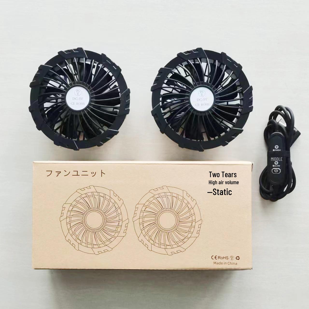 

Men s Outdoor Smart Cooling Fan Vest - Summer Refrigeration Air Conditioning Wear L