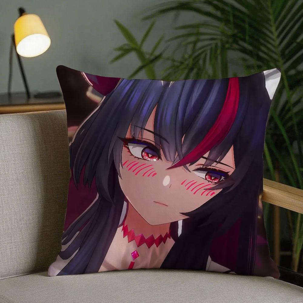 NTE Game SShinku Neverness To Everness Pillow Case Square DoubleSided Printing Sofa Cushion Cover Pillowcase Bedroom Bedside