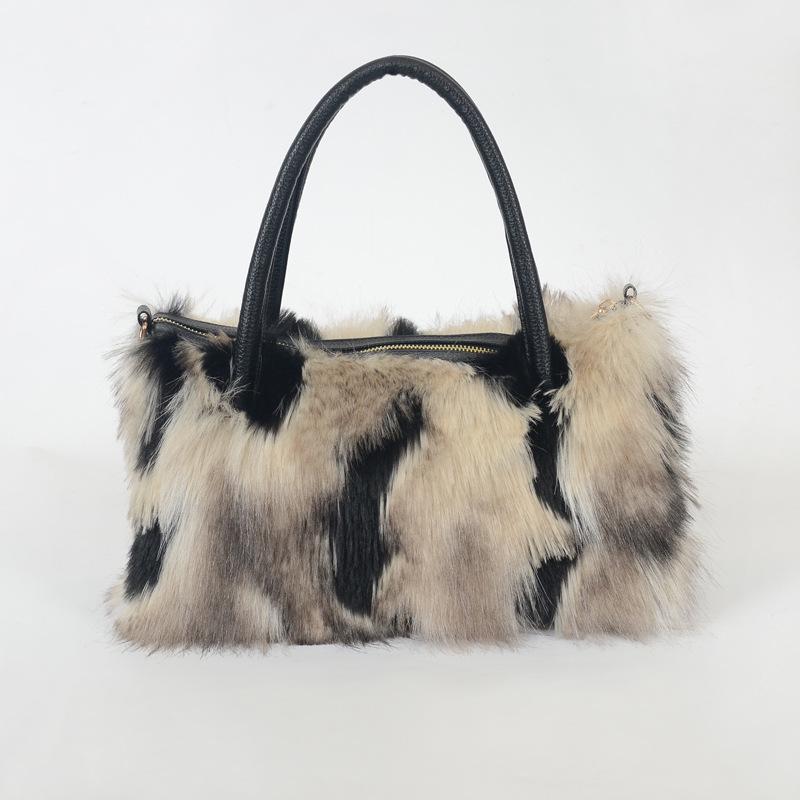 2025 Fall/Winter Women's Plush Faux Fur Crossbody Shoulder Bag