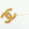 Chanel ChainCOCO Mark Brooch Plated Gold 36.4g Women Used