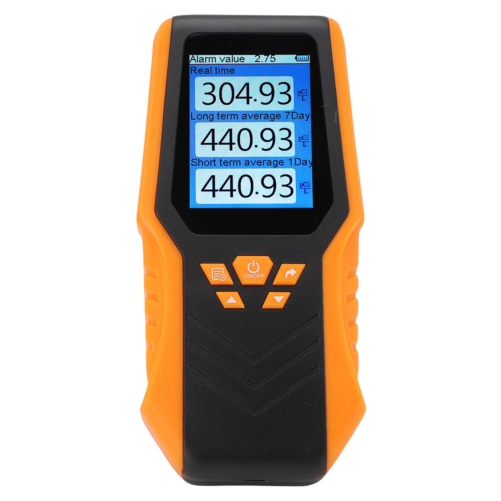 

Handheld Radon Detector Accuracy Real Time Long Short Term Average LCD Display Radon Test Kit for Home School