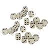 20 Pieces Glowing Dice Medium Black Dot Classic Plastic 6 Sided Dice Table Game Dice for Board Games