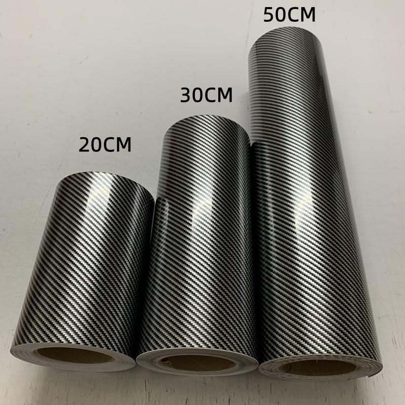 Carbon Fiber Vinyl Wrap Film Waterproof Car Stickers Rearview Mirror Car Center Console Laptop Skin Auto Motorcycle Accessories