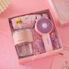 Sakura Pink Glass Cup, Umbrella & Fan Gift Set