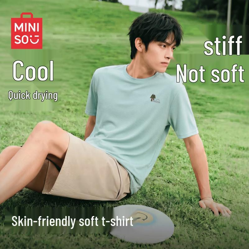 MINISO Men s Outdoor Cooling Quick-Dry Short Sleeve T-shirt M