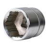 SK11 Perfect Fit Socket, 19mm, 9.5mm Drive, Fits Rounded and New Bolts, S3-19PF
