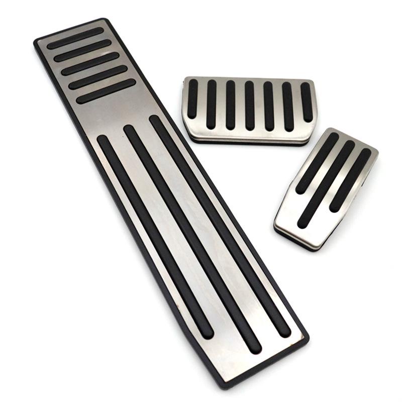 Non-Slip Decorative Pedals for Older Tesla Models - Accelerator, Brake, and Rest Area
