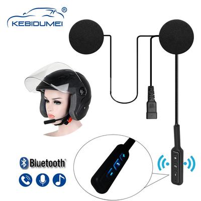 Kebidumei Moto Helmet Headset Bluetooth 5.0 Speaker Ultra-Thin Motorcycle Earphones BT 5.0 Wireless Riding Skiing Headphone Handsfree Call Music Play