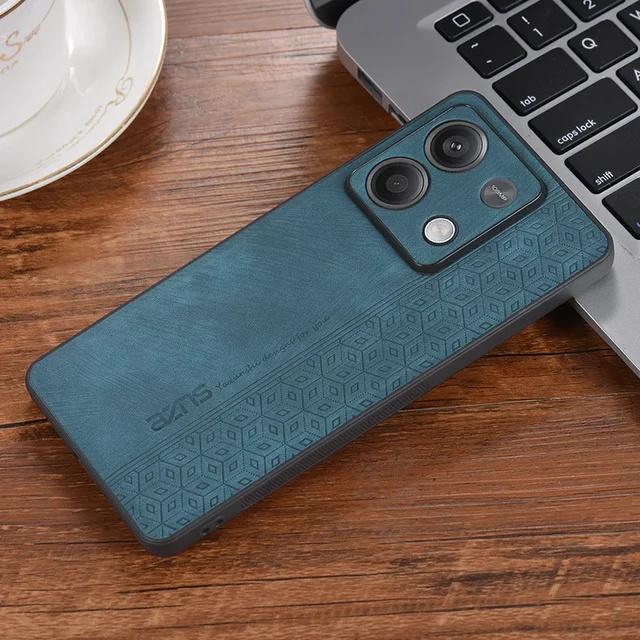 Retro Embossing PU Leather Cover for Xiaomi Redmi Note 13 Pro Plus 5G 12 11 12S 11S 13C 12C 10C 10A Shockproof Silicone Soft Frame Phone Case