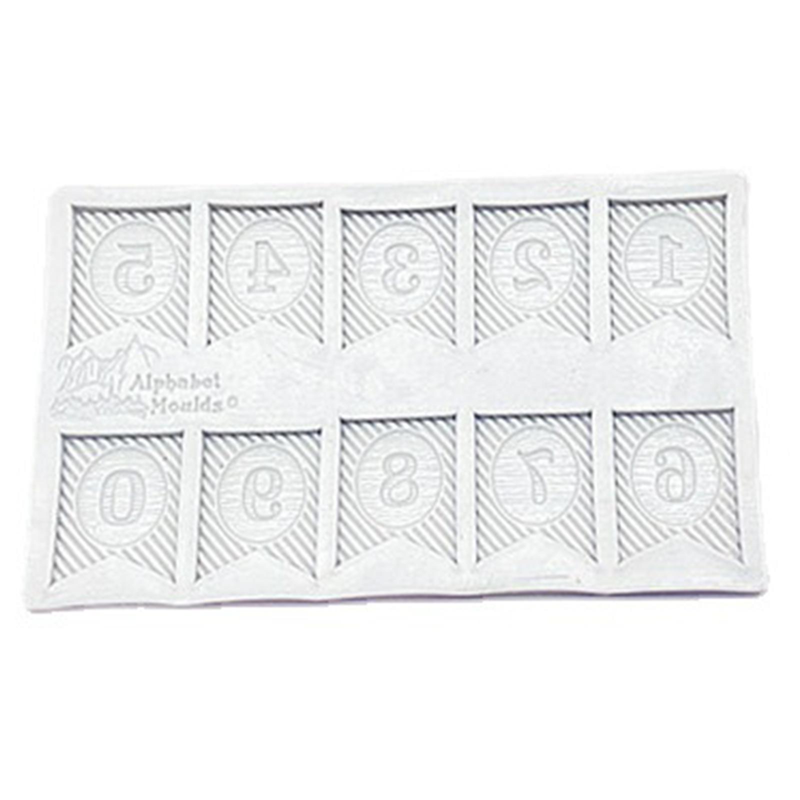 

for Creative Silicone Chocolate Mold Letters Number Baking Tool Non-stick Silicone Cake Mold Jelly Candy Mold 3D DIY Mol B