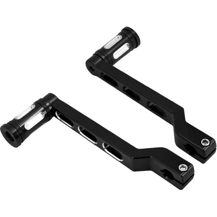 

Motorcycle Heel Toe Shift Lever Front Rear Levers w/Shifter Pegs Fit for Harley FL Softail1986-2017 Trike 2008-later Touring Road King Street Glide чёрный