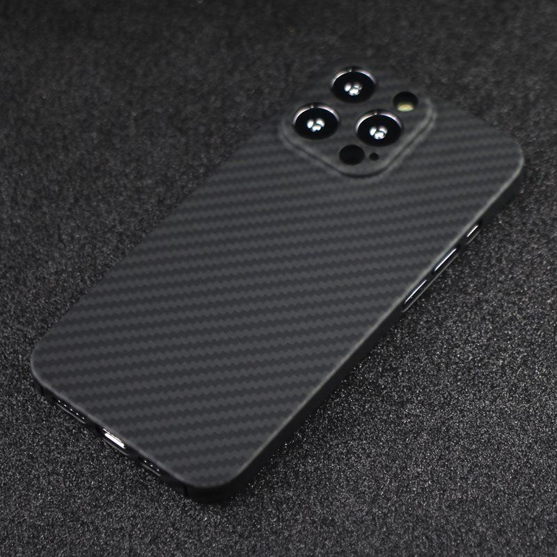 600D Kevlar Aramid Fiber Case for iPhone 13 14 15 16 Pro/Pro Max Luxury Ultra-Thin Lightweight Protective Phone Back Cover