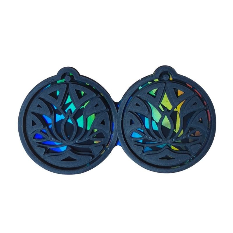 Versatile Resin Casting Mold Holographic Pendant Mold Lotusflower Shaped DIY Jewelry Making Molds for Creating Jewelry