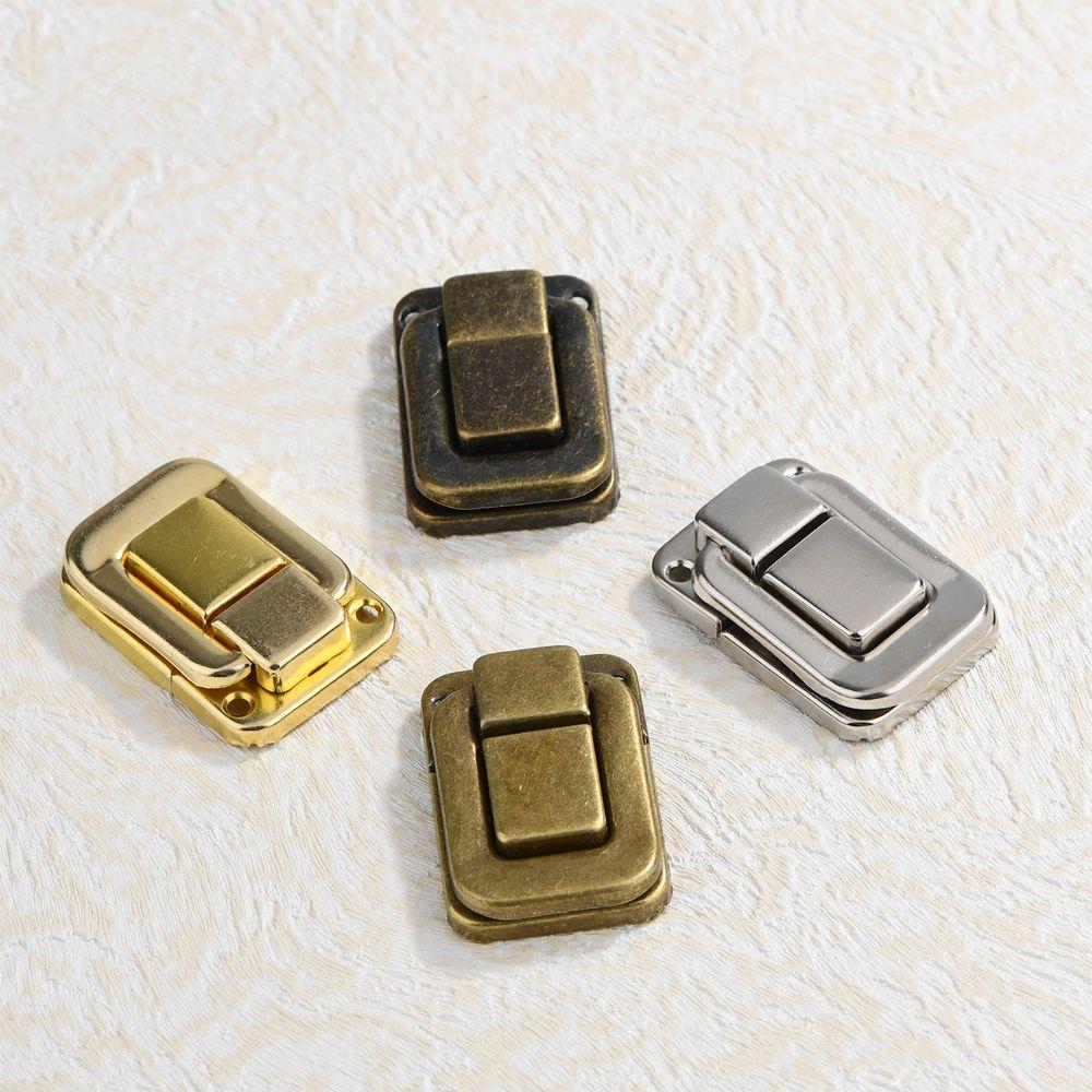 Antique Clip Clasp Retro Toggle Lock Accessories Box Buckle  Wine Box