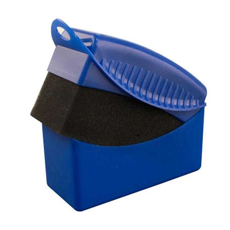 2Pcs Car Tire Waxing Polishing Cleaning Wiper Washing Brush Tire Tyre Wheel Rim Trim Contour Detailing Dressing Shine Pad Sponge