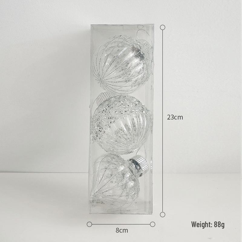 

Hot-Selling Transparent Hanging Christmas Tree Ornaments - Round Ball Accessories No Size Specification