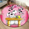 Diddl Round Area Rug,Carpet Rug for Living Room Bedroom Sofa Playroom Decor,Non-slip Floor Mat