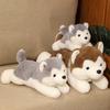 Cute Husky Throw Pillow Plush Toy Doll Puppy Dog Doll Children Sleeping Companion Doll