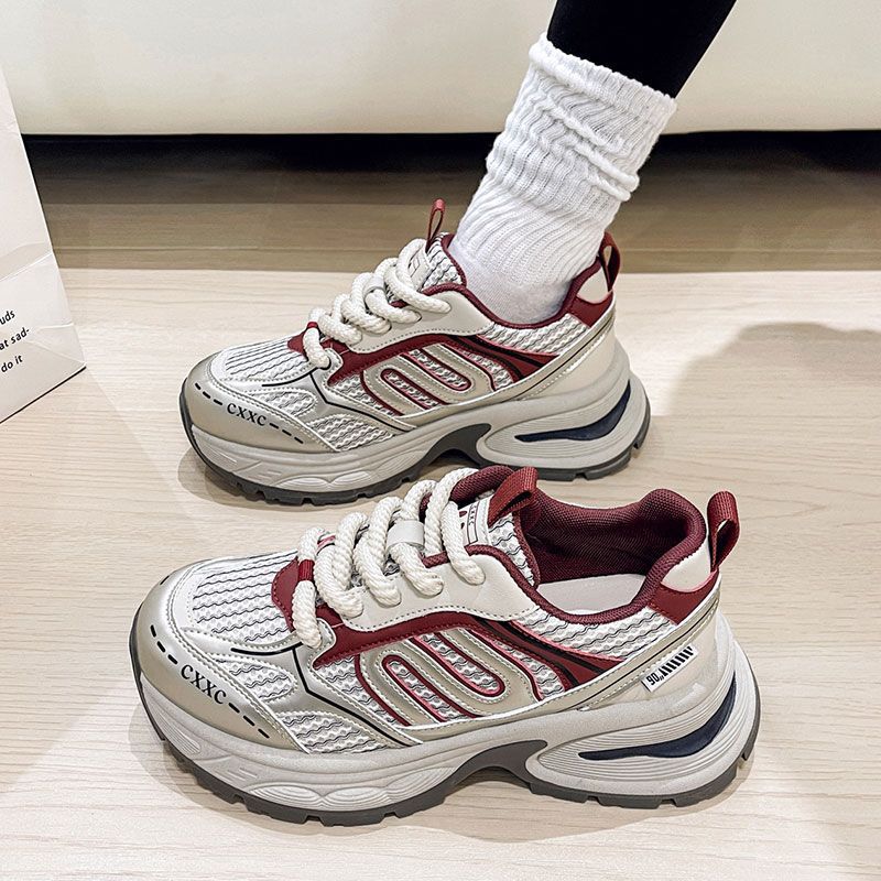Daddy Shoes Women's Forrest Gump Shoes Platform Sneakers Retro 2025 Spring New Ins Trendy Casual Versatile Explosion